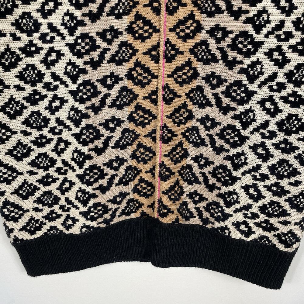 Anthropologie Maeve Ellinor Knit Top Size XS Leopard Print Wool Cashmere Blend - Picture 6 of 9